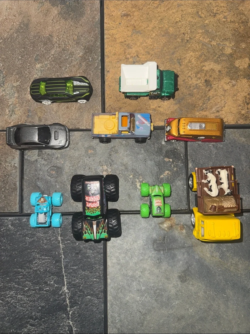 Kids Toy Car Pack - Monster Jam, Hot Wheels & More